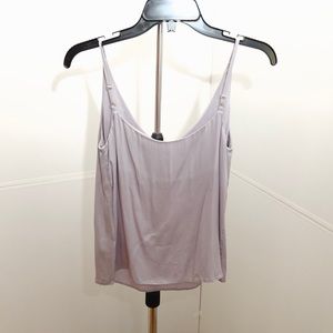 Purple silk top